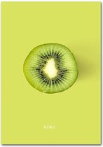 Fruit Poster Kiwi - 20x25cm Canvas - Multi-color