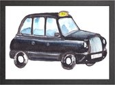 LONDON CAB (ENGELSE TAXI) A2 POSTER IN LIJST - JOYIN