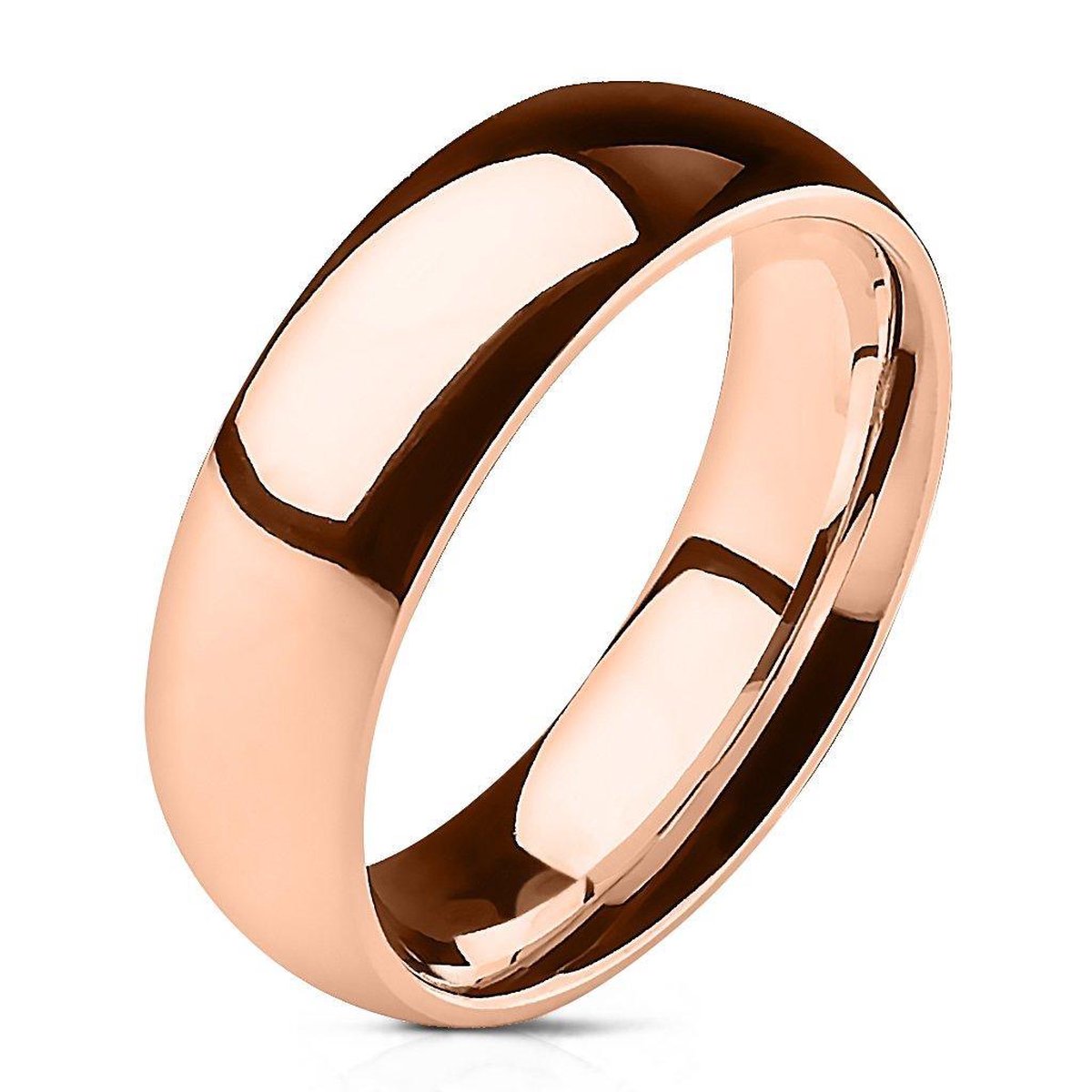 Florid - Ring Heren - Ring Mannen - Mannen Ring - Titanium Ring - Roségouden Ring - Rose Goud Ring - Dames Ring