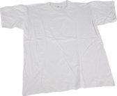 T-shirts, B: 52 cm, afm medium , ronde hals, wit, 1 stuk