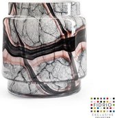 Design pot Puccini - Fidrio ONYX FLAME - glas, mondgeblazen - diameter 17 cm hoogte 20,5 cm