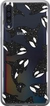 Samsung Galaxy A50 siliconen hoesje - Orka - Soft Case Telefoonhoesje - Transparant - Print