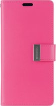Samsung Galaxy Note 20 Hoesje - Goospery Rich Diary Case - Hoesje met Pasjeshouder - Magenta