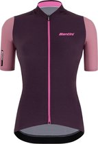 Santini Fietsshirt Korte mouwen Paars Dames - Redux Stamina S/S Jersey For Women Vigneto Purple - XL