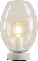 Olucia Mavis - Design Tafellamp - Glas/Metaal - Transparant;Wit
