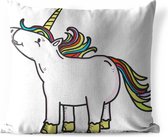 Coussins d'extérieur - Jardin - Dessin licorne illustration enfant - 50x50 cm