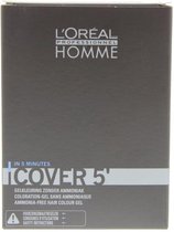 Loreal Professionnel - Homme Cover 5 Gel Hair Color For Men 3 x 5 Light Brown -
