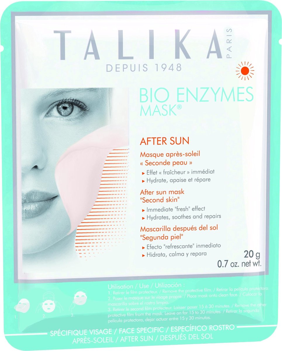Goedkoopste Talika Bio Enzymes After Sun Mask Masker 1 st.