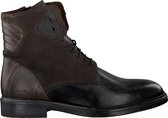 Mazzeltov 3708im Veterboots - Laarzen Met Veters - Heren - Zwart - Maat 45
