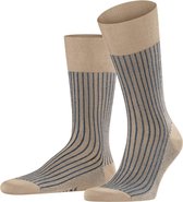 Falke Sokken - Oxford Stripe - Beige - 47-48