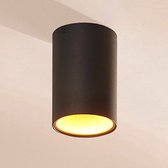 Arcchio - plafondlamp - 1licht - Aluminium - H: 14 cm - GU10 - , goud