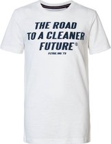 Petrol Industries - Jongens T-shirt met tekst  - Wit - Maat 104