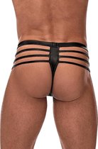 Cage Thong - Black -  - S/M - Lingerie For Him - Thongs