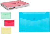 Enveloppen (1 x 24 x 36,5 cm) Organizer Plastic Velcro 1stuk diverse kleuren