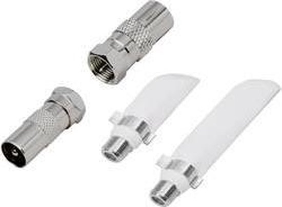 BKL Electronic 0403524 Kit de traversée de fenêtre coaxial/ F Traversée de fenêtre Connexions : fiche F, prise F, fiche coaxiale IEC, Coa