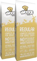 WOOOF regular - Geperst hondenvoer - Geperste hondenbrokken - Droogvoer - 36KG