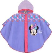 Perletti Regenponcho Minnie Mouse Meisjes Eva Paars 2-5 Jaar