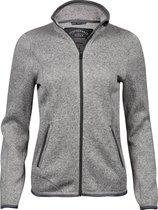 Tee Jays Dames/dames Gebreide Outdoor Fleece Jacket (Grijze Melange)