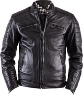 Helstons Cruiser Rag Black Leather Motorcycle Jacket XL