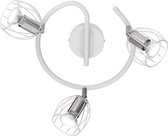 LED Plafondspot - Torna Eve - GU10 Fitting - 3-lichts - Rond - Mat Wit - Aluminium