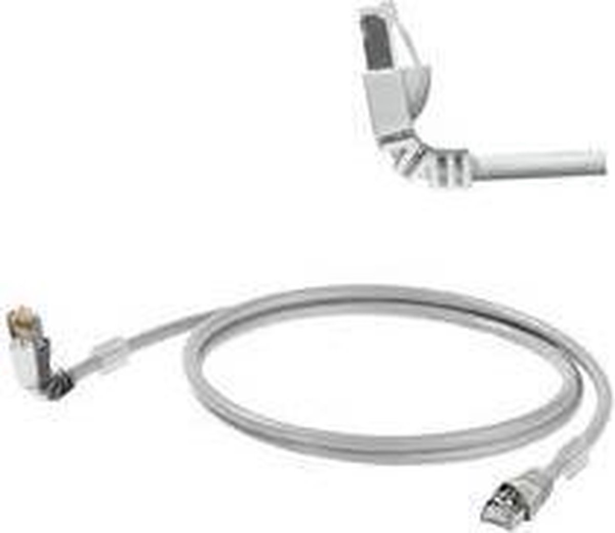 Weidmüller 1248280005 RJ45 Netwerkkabel, patchkabel CAT 6A S/FTP 0.50 m Grijs UL gecertificeerd 1 stuk(s)