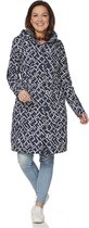 Coat Mila midnight / white-XXL