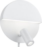 LED Wandlamp - Iona Marano - 8W - Warm Wit 3000K - Rond - Mat Wit - Aluminium