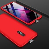 GKK Three Stage Splicing Full Coverage PC Case voor OPPO Realme X (rood)