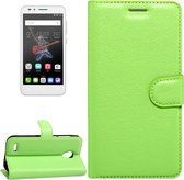 Voor Alcatel GO Play / OT7048X Litchi Texture horizontale flip lederen tas met magnetische gesp & houder & kaartsleuven & portemonnee (groen)