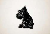 Wanddecoratie - Hond - Schotse terrier 1 - XS - 29x21cm - Zwart - muurdecoratie - Line Art