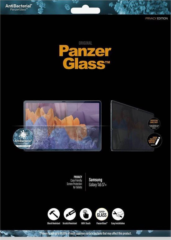 PanzerGlass Samsung Galaxy Tab S7 Plus Screen Protector Privacy Glass