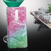 Gekleurde tekening patroon IMD vakmanschap Soft TPU beschermhoes voor Xiaomi Mi 9T & Mi 9T Pro & Redmi K20 & Redmi K20 Pro (roze groen marmer)