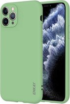 Voor iPhone 11 Pro Hat-Prince ENKAY ENK-PC038 Ultradunne effen kleur TPU Slim Case Soft Cover (Pea Green)