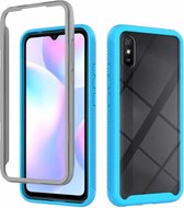 Voor Geschikt voor Xiaomi Redmi 9A Starry Sky Solid Color Series schokbestendige pc + TPU beschermhoes (hemelsblauw)