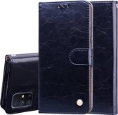 Voor Samsung Galaxy M51 Business Style Oil Wax Texture Horizontale Flip Leather Case, met houder & kaartsleuven & portemonnee (zwart)