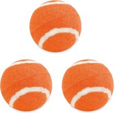 3x stuks oranje hondenballen6,4 cm - Hondenspeeltjes