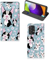 Telefoon Hoesje Cadeau voor Kleinzoon Samsung Galaxy A52 Flipcover Hondjes