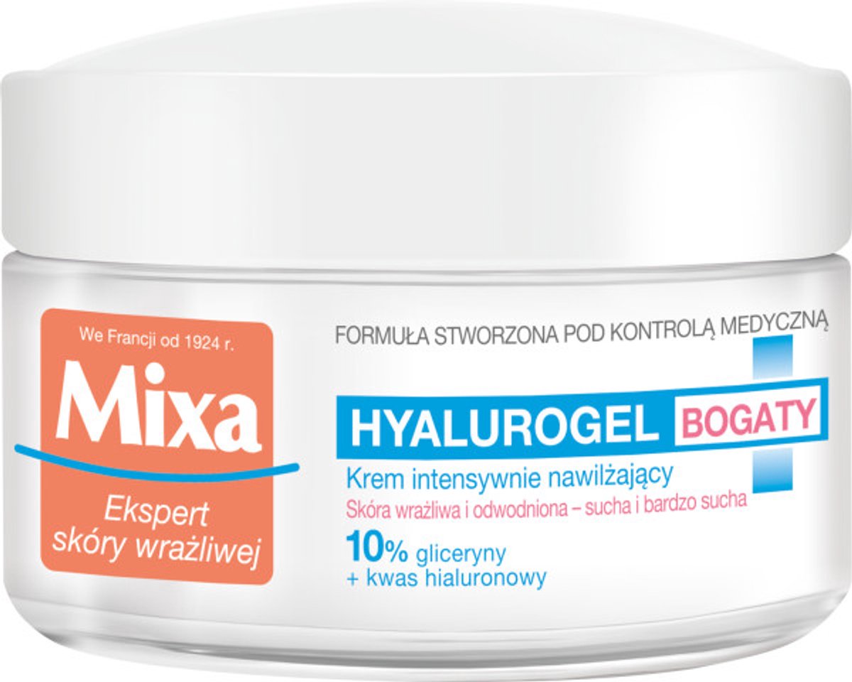 Mixa - Expert Scores Sensitive Hyalurogel Rich Intense Moisturizing Cream 50Ml