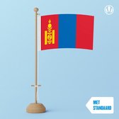 Tafelvlag Mongolie 10x15cm | met standaard