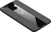 Voor Huawei Honor 7X XINLI stiksels Textue schokbestendig TPU beschermhoes (grijs)