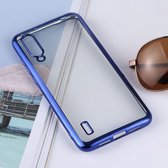 Ultradunne galvaniseren Soft TPU beschermende achterkant van de behuizing voor Xiaomi Mi CC9 / A3 Lite (donkerblauw)