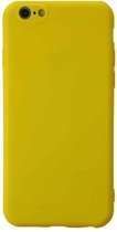 Voor iPhone 6 schokbestendig mat TPU beschermhoes (geel)