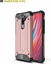 Voor Xiaomi Redmi Note 8 Pro Magic Armor TPU + pc-combinatiebehuizing (rose goud)