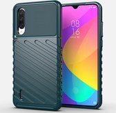 Voor Xiaomi A3 Lite Thunderbolt Shockproof TPU Soft Case (Donkergroen)