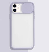 Voor iPhone 11 Pro Sliding Camera Cover Design TPU beschermhoes (paars)