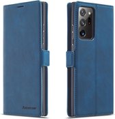 Voor Samsung Galaxy Note20 Ultra Forwenw Dream Series Oil Edge Sterk magnetisme Horizontale flip lederen tas met houder & kaartsleuven & portemonnee & fotolijst (blauw)