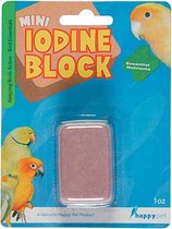 Happy pet mini iodine block - 4x3x2 cm - 1 stuks