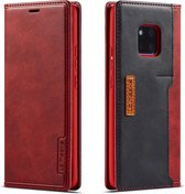 Voor Huawei Mate 20 Pro LC.IMEEKE LC-001-serie PU + TPU kleuraanpassing berijpte horizontale flip lederen tas met houder en kaartsleuf (rood)