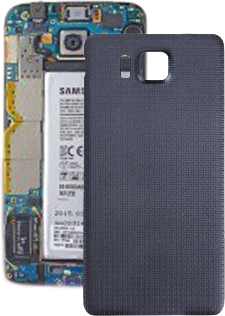 Let op type!! Battery Back Cover for Galaxy Alpha / G850(Black)