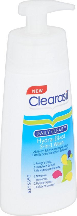 Clearasil - Daily Clear - 3in1 Wash - Reinigingslotion - 2 x 150 ml - Clearasil